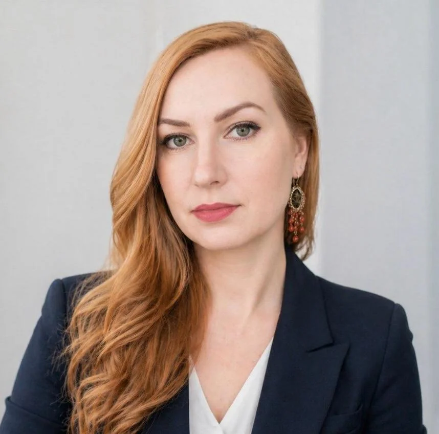 Portrait of Uliana Vlasenko, founder of STRCTR